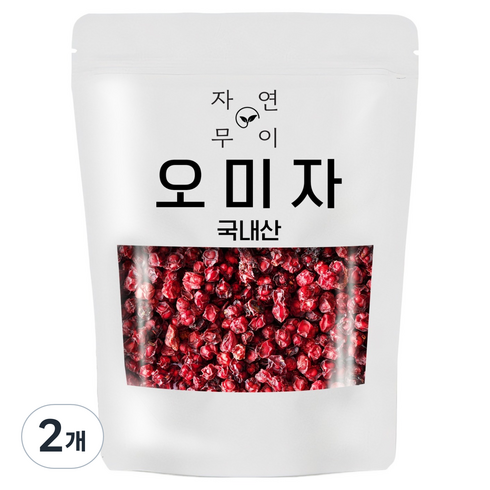 자연무이 문경 오미자, 250g, 2개