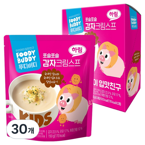 푸디버디 감자크림스프, 150g, 30개