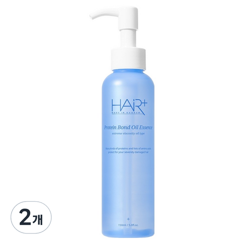 헤어플러스 단백질 본드 오일에센스 그린 플로럴 머스크 향, 150ml, 2개