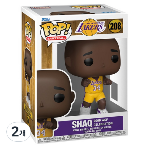 펀코 팝 NBA Lakers 샤킬 오닐 샤크 Shaq 86312 피규어, 2개