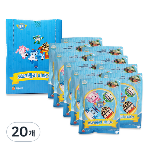 로보카폴리 비타D플러스 캔디 55g, 20개