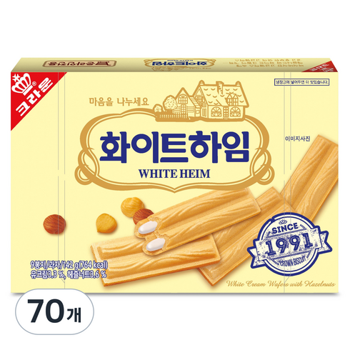 쵸코하임 추억의 화이트하임, 142g, 70개