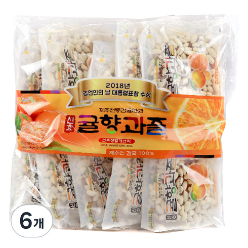 신효귤향과즐 한과 10p, 280g, 6개