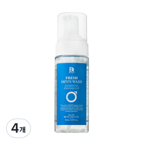 벤튼 남성용 퍼펙트 프레쉬 청결제, 4개, 150ml