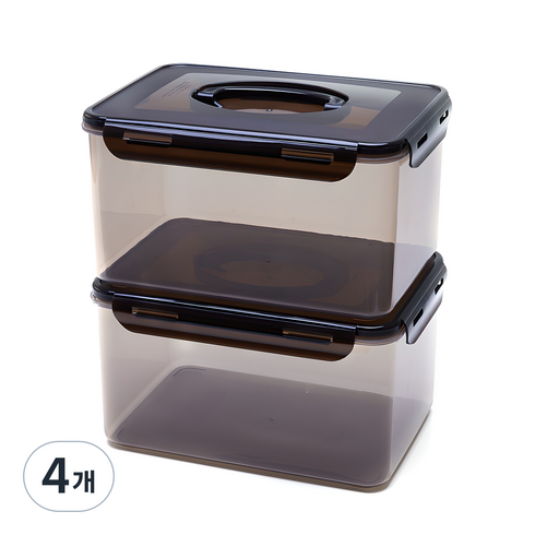 제오닉 블랙 김장 김치통, 4L, 4개
