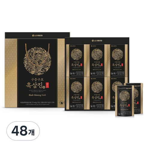 LG생활건강 리튠 구증구포 흑삼진 골드, 50ml, 48개