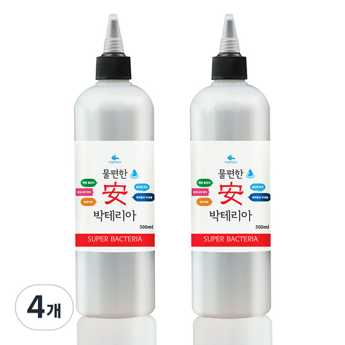 모비딕 물편한 박테리아, 500ml, 4개