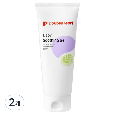 더블하트 유아용 수딩젤, 200ml, 2개