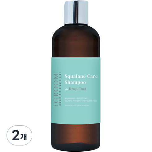 아이그룸 강아지 스쿠알렌 케어 샴푸 포 드랍코트, 300ml, 1개입, 2개