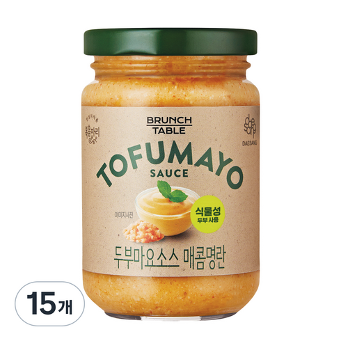 복음자리 두부마요소스 매콤명란, 190g, 15개