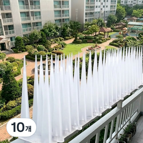 굿무드 비둘기퇴치 버드스파이크 투명 10cm, 10개