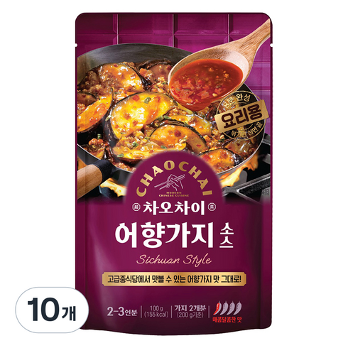 차오차이 어향가지 소스, 100g, 10개