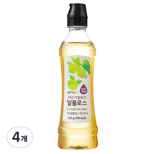 곰곰 저당 저칼로리 알룰로스, 530g, 4개