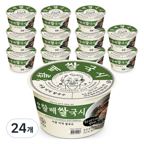 미정당 경주 할배쌀국시 사골 미역 쌀국수, 73.5g, 24개