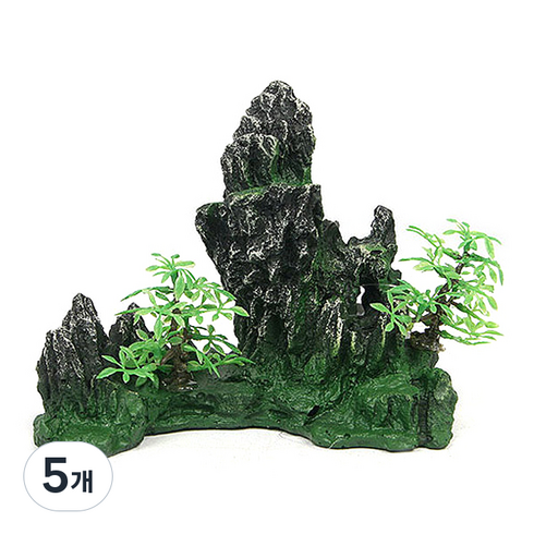 초록끈 바위산 수조장식품 SH5071, 5개
