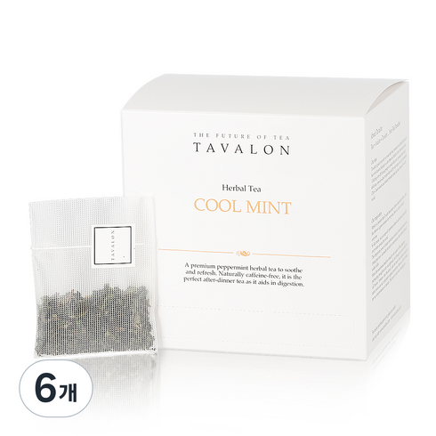 타바론 쿨 민트 허브차, 1.5g, 15개입, 6개