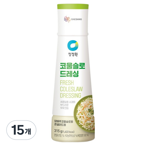 청정원 코울슬로 드레싱, 315g, 15개