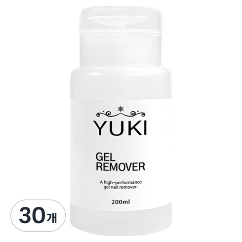 유키 퓨어 펌프형 젤리무버, 30개, 200ml