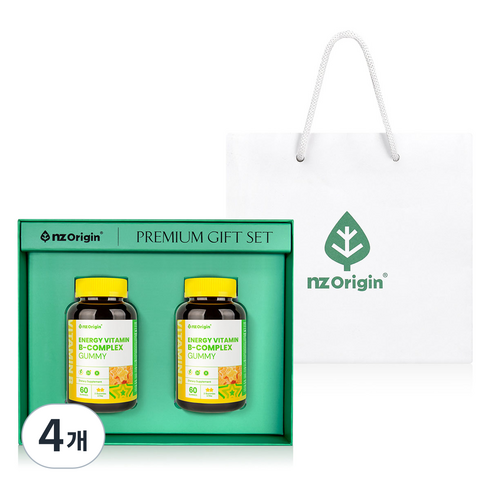 엔젯오리진 에너지 비타민B 컴플렉스 구미 청포도향 + 쇼핑백, 2세트