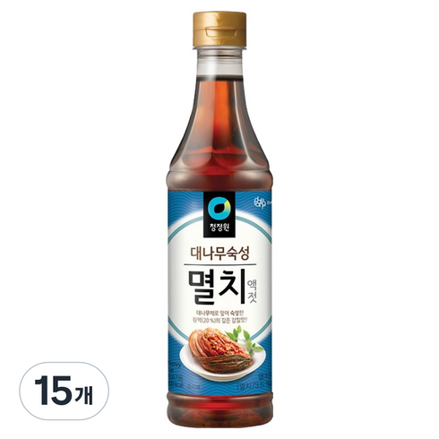 청정원 대나무숙성 멸치액젓, 1kg, 15개