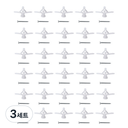 지오비즈 동공앙카 소 50p + 나사 38mm 50p 세트, 동공앙카 소형 50p + 나사 38mm 50p, 3세트