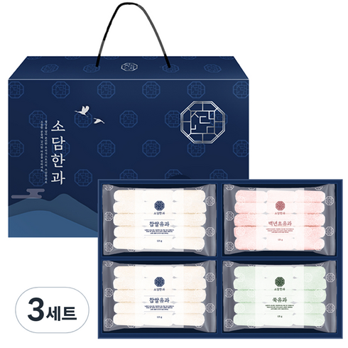 우리가스토리 소담한과 유과 선물세트 4호, 500g, 3세트