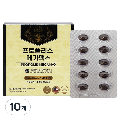 프로폴리스 메가맥스 58.5g, 10개, 90정