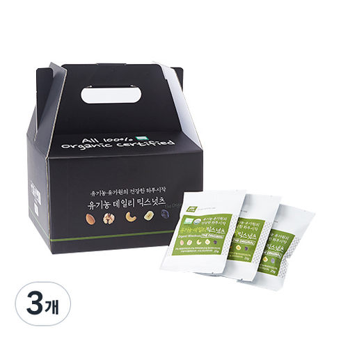 유가원 유기농 데일리 오리지널 믹스넛츠 견과세트 750g, 3개