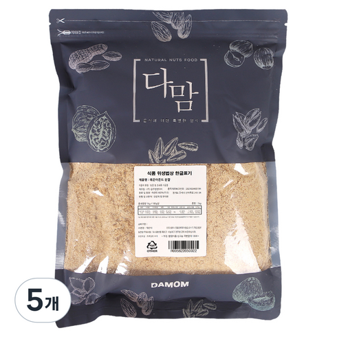 다맘 볶은 아몬드 분말, 5개, 1kg