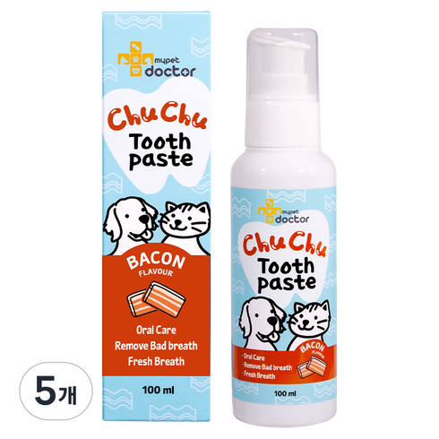마이펫닥터 츄츄 치약 베이컨 향, 100ml, 1개입, 5개