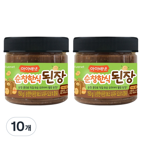 아이배냇 순창 한식 된장, 150g, 10개