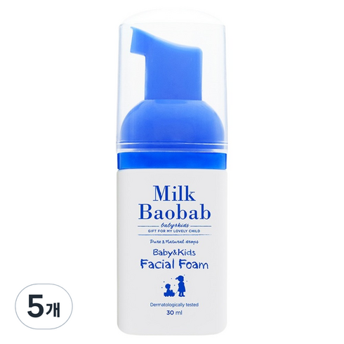 밀크바오밥 베이비앤 키즈 페이셜 폼, 30ml, 5개
