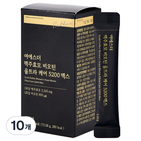 에스더포뮬러 여에스더 맥주효모 비오틴 울트라 케어 5200 맥스, 14회분, 10개