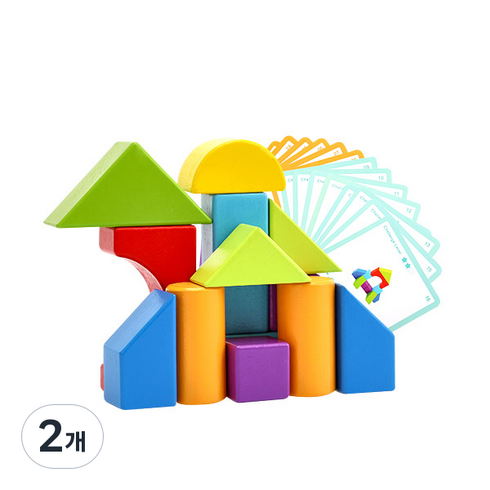 투키토이 블럭 플레이 33p, 혼합색상, 2개