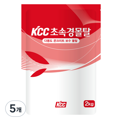 KCC 초속경몰탈 2kg, 5개