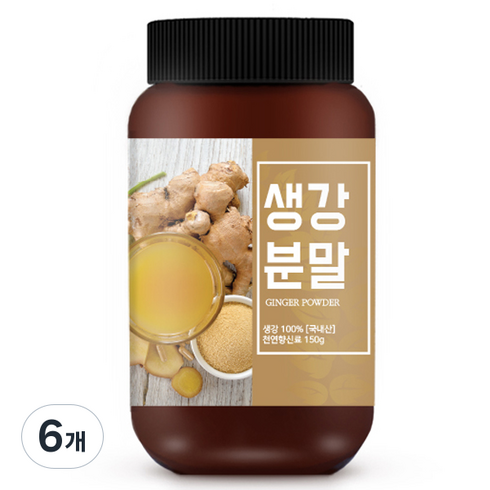 건강스토리 생강 가루, 150g, 6개