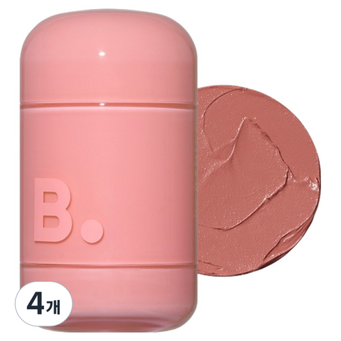 바닐라코 로맨틱 블러쉬 립앤치크 3.7g, 27 크레마, 4개