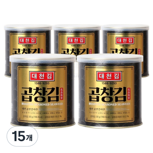 대천김 곱창캔김, 30g, 15개
