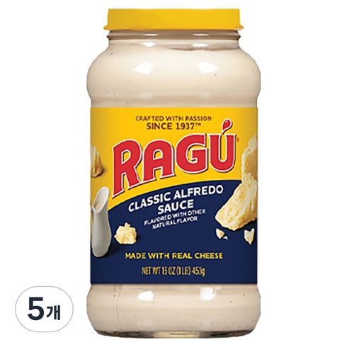 라구 클래식 알프레도 파스타 소스, 453g, 5개