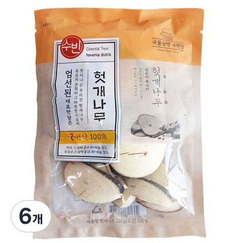 조은약초 수빈 헛개나무, 120g, 6개