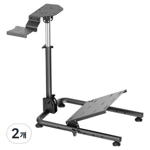 STRIX 접이식 레이싱 휠 거치대 컴팩트, 2개, LRS11-BS02B(블랙)