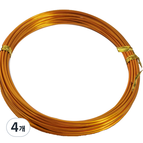 문구담 수공예 컬러 철사 1.5mm, 26 딥 골드, 4개