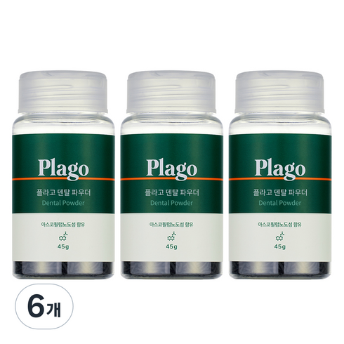 플라고 핏펫 덴탈 파우더, 6개, 45g