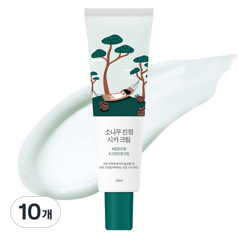 라운드랩 소나무 진정 시카 크림, 50ml, 10개
