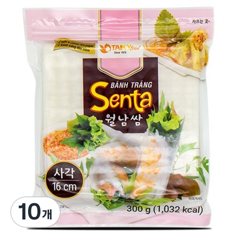타이키 월남쌈 사각 16cm, 300g, 10개