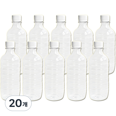 생수병 공병 20p, 투명, 500ml, 20개