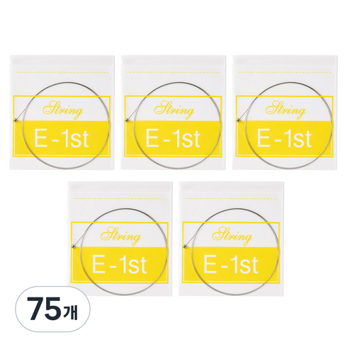 뮐러악기 일렉기타 낱줄 1번, 실버, 75개, MES-E5
