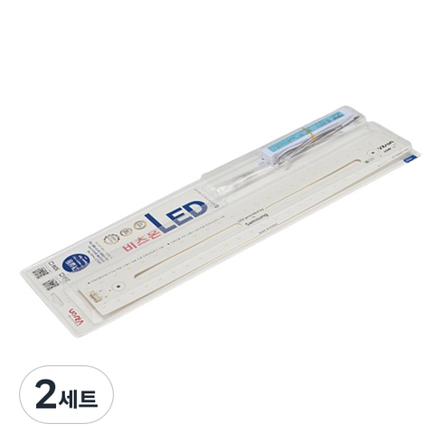 비츠온 리폼 PCB 자석타입 25W 거실등 LED 모듈 세트 540 x 73 mm, 2세트, 주광색