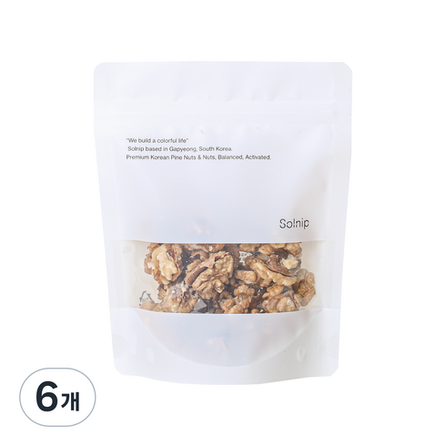 솔닙 국산 호두, 80g, 6개