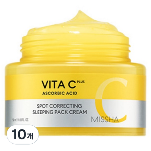 미샤 비타씨 플러스 슬리핑 팩 크림, 50ml, 10개